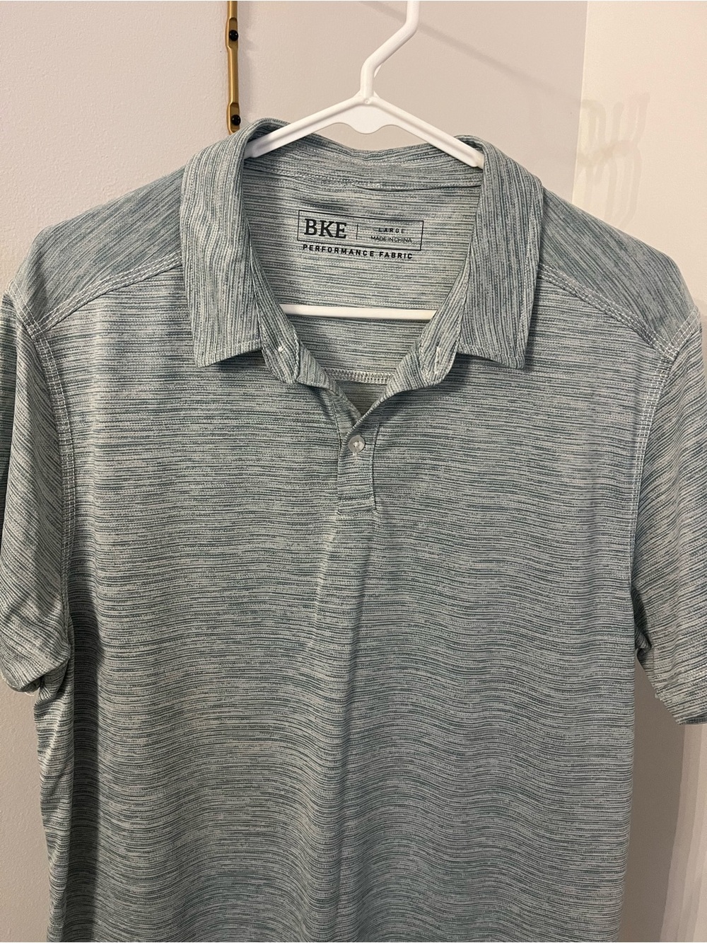 BKE Men's  Polo green- size large